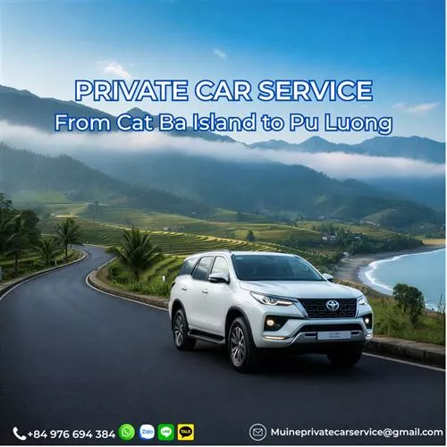 Cat Ba Island to Pu Luong Private Car